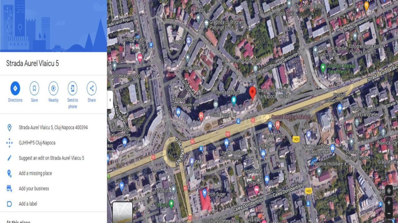Apartmán Family Studio Central Kluž Exteriér fotografie
